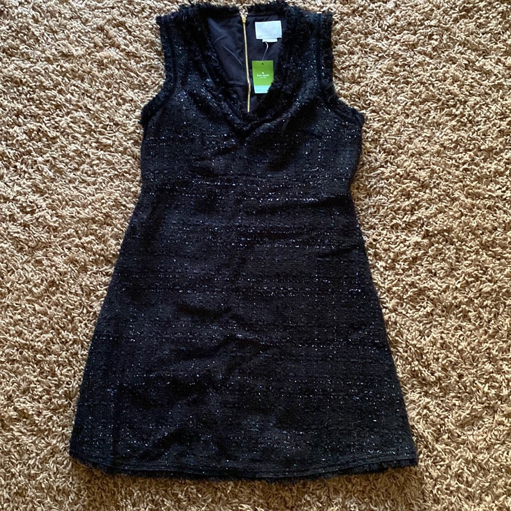 Kate Spade Black Size 14 dress - “sparkle tweed dress - dashing beauty”